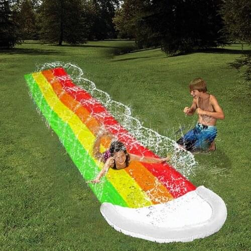 Inflatable Surf Water Slide Fun Lawn Water Slides Pools for Kids Summer PVC Games Center Backyard Outdoor Children Games Toys