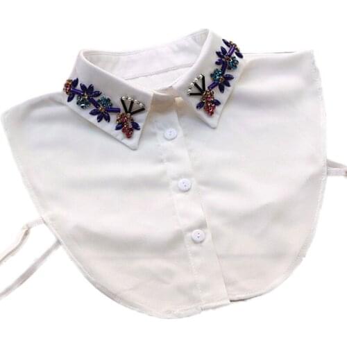 New half black white collar decorative Korea lovely black shirt ladies wild fake collar decorative false collar savings