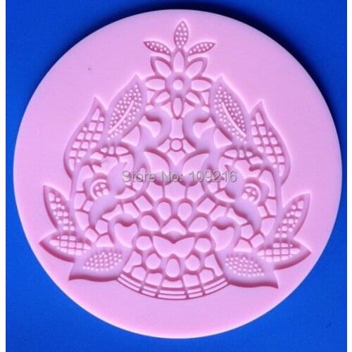 Wholesale!!1pcs Mini Pretty 12.6CM Hollow Bud Silk (HY168) Silicone Handmade Fondant/Cake Decorating DIY Mold