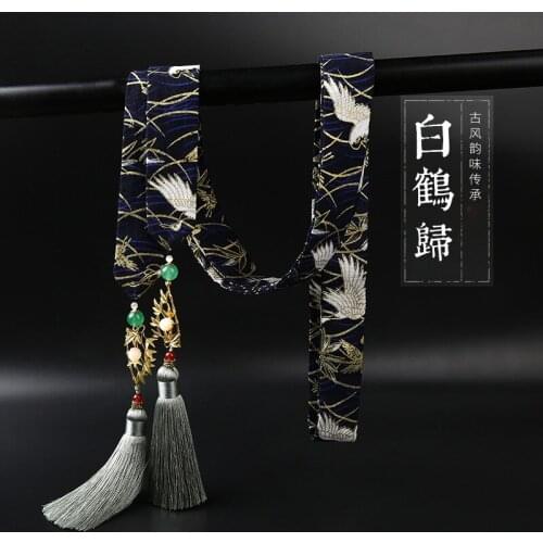 1pcs Retro Chinese Style Hanfu Tassel Ribbon Mens Headband Cosplay Costume Accessories Hair Decor Collection for Women Men Gift