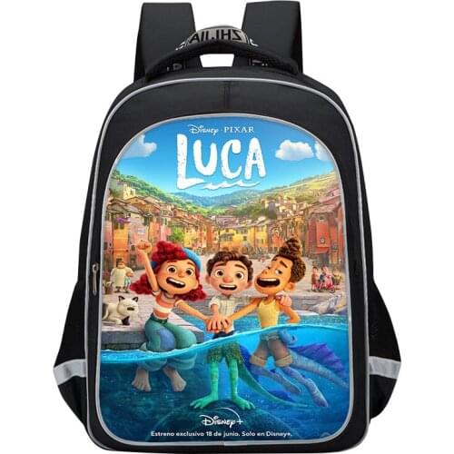 Luca Students School Bags Anime Backpack for Boys Girls Kids Children Cartoon Rucksack Teenagers Knapsack Unisex Travel Bagpacks