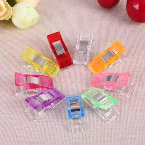 Bias Case Clamps Multicolor Fabric Hemming Clip Sewing Clothing Crafting Quilting Tool Supplies Patchwork Crocheting Plastic