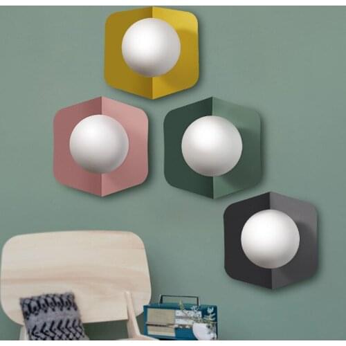 Modern Creative Dual-use Led Indoor Wall Lamp Nordic Macarons Lampara De Techo Bedside Stairs Living Room Home Deco Vanity Light