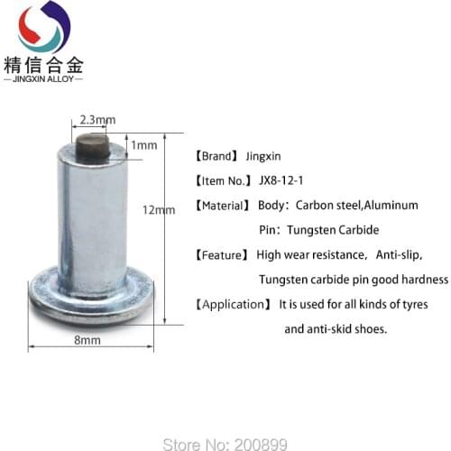 Tungsten Winter Car Vehicle Anti Slip Screw Stud Wheel Tire Snow Nail Spike Anti-Slip Screws 2018 New Car-stylingJX8-12-1/100PCS