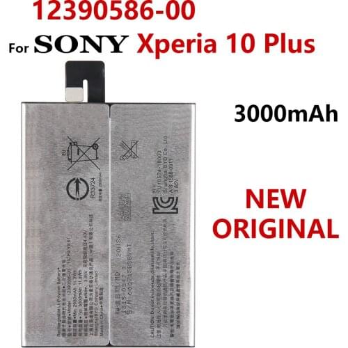 100% Genuine 3000mAh 12390586-00 Battery For SONY Xperia 10 Plus Smart Phone HIgh Quality Batteries With Tracking number