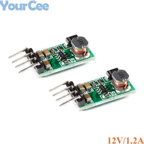 2pcs DC DC Step Up Boost Power Supply Module DC3V-6V to 12V 1.2A 12V Voltage Regulator Converter