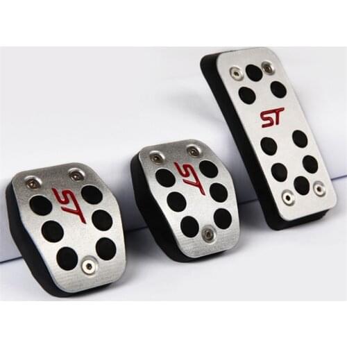 Aluminum Car Accelerator Pedals Brake Pedal Clutch Pedals for Ford Focus 2 Focus 3 Kuga Escape ST 2007-2016