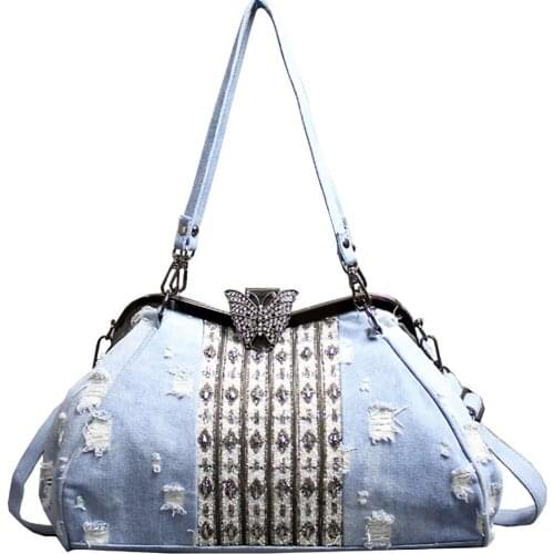 Женские голубые сумки BAONEWNEW China At AliExpress