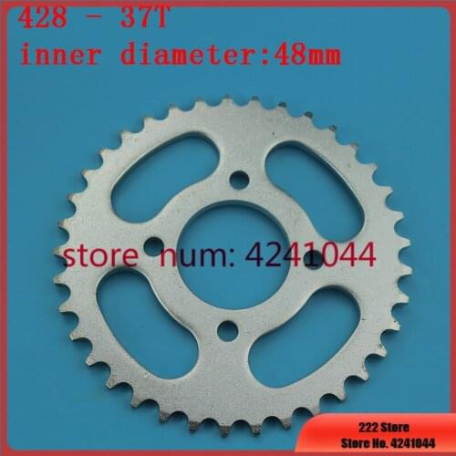 Free shipping Gear wheel plate 420 428 37T tooth 48mm rear chain sprocket for 90CC-160cc ATV quad Stomp pit dirt bike