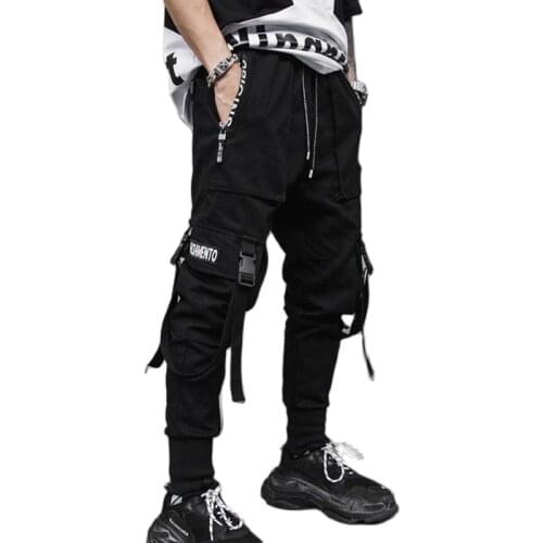 Coldker hot sa 2020 Men New Spring Hip Hop Pants Club Singer Stage Costume Trousers Ribbons Streetwear Joggers Sweatpants Hombre