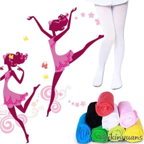 Children spring and autumn new ballet dance velvet socks high elastic childrens pantyhose ballet pantyhose