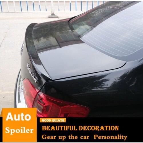 For Volkswagen Jetta Spoiler 2012 2013 2014 Sagitar sport car Trunk Rear Spoiler ABS Material Car Rear Wing Primer Color