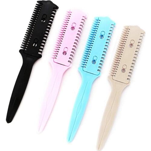 Double Sides Hair Razor Comb Cutter Cutting Thinning Shaper Haircut Grooming Men Women Hair Trimmer Styling Tool