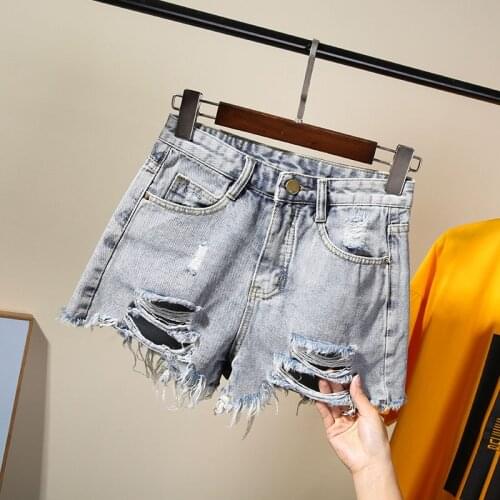 Girls Denim Ripped Shorts Teenager Summer Children Clothing Fashion Costume 16 14 Years Old
