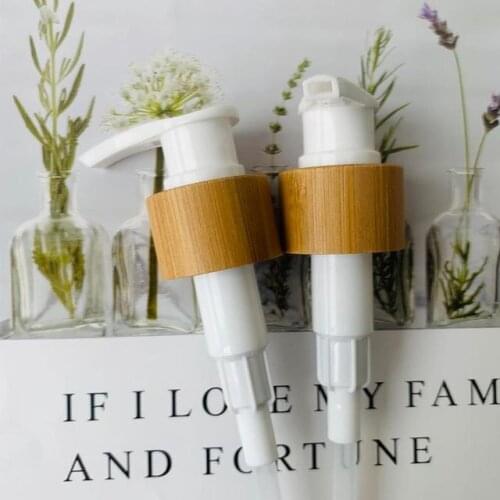 Eco Friendly Skin Care Black White Bamboo Perfume Lids 18/20/24mm Cosmetic Wooden Lotion Caps Pump Spray Disc Twist Caps