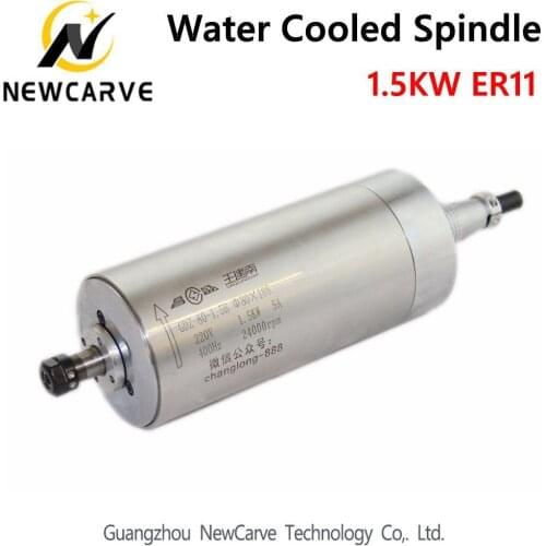CNC Spindle Motor 1.5KW 220V 380V Water Cooled Spindle ER11 With 80mm Diameter Newcarve Spindle