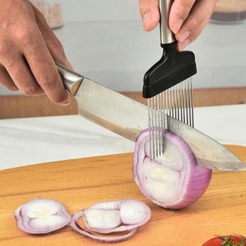 Innovative Vegetable Slicer Large Handle Anti-rust Portable Multi-use Manual Onion Slicer Cutter