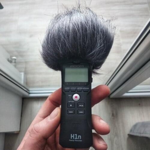 Furry outdoor microphone windscreen muff for Zoom H1N H1 Artificial fur windshield for ZOOM H1N H1 Deat cat