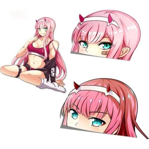 Cartoon Car Stickers Anime Vinyl Sticker Decorative Waifu Cartoon Decal Good Quality Waterproof Anti-UV Apply To Car Window