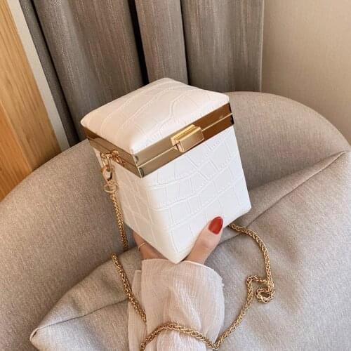 New Retro stone square Bag Mini Mini chain One Shoulder Messenger Bag crossbody bags for women