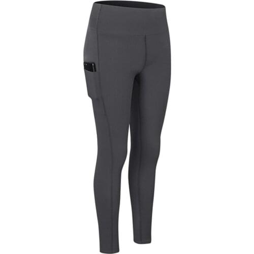 New Women Seamless Yoga Pants With Pocket Sport Leggings High Waist Push Up Hip Gym Fitness Running Tights