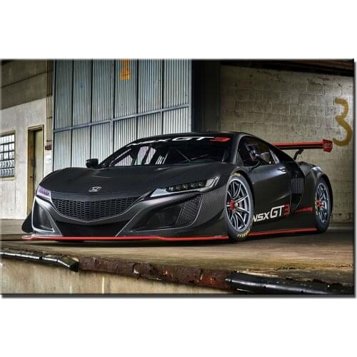 NSX GT3 Supercar Poster Unframed Canvas Painting Wall Art Pictures Print For Living Room Home Decor