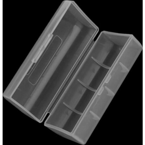 Transparent Plastic Case Holder Container Battery Storage Box For 1X 26650 Battery