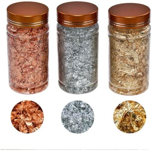 1Bottle Foil Paper Multi Purpose 3Colors Stage Background 3g DIY Cake Ornament for Baking Decoration Kitchen Tools