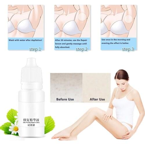 10g Herbal Permanent Hypo-allergenic Gentle Hair Growth Inhibitor Safe Healthy Hair Removal Repair Nourish Essence Liquid