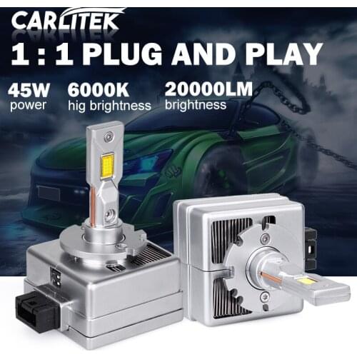 2Pcs Car Lamp d2s led D3R D4R D1R 20000LM 45W D8S Canbus 45W 20000LM Kit to Replace HID Conversion 6000K white light