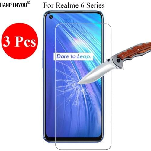 3 Pcs/Lot New 9H 2.5D Tempered Glass Screen Protector For Realme 6 6s 6i Protective Film Guard