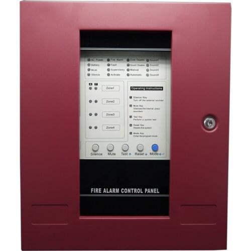 4 Zones Fire Alarm Control Panel Fire Alarm Control System Conventional FACP Fire Fighting Controller
