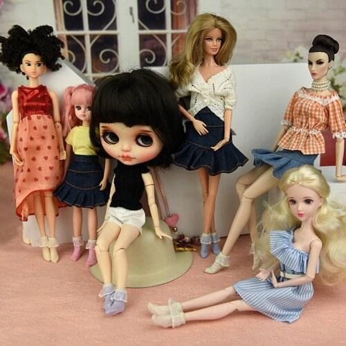 5PAIRS/LOT Doll Accessories Socks For 1/6 Dolls Blyth Licca Barbe Azone