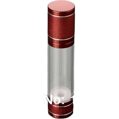 50ml RED airless bottle,white/transparent pump, RED lid