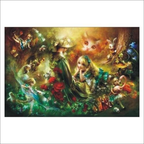 5D DIY Diamond Painting Elf Girl Diamond Embroidered Full Square Diamond Mosaic Mural Childrens Room Decoration T133