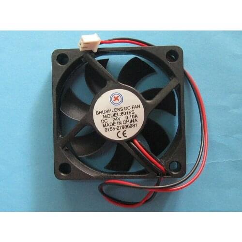 8 Pcs Brushless DC Cooling Fan 24V 6015S 7 Blades 60x60x15mm sleeve-bearing 2 pin