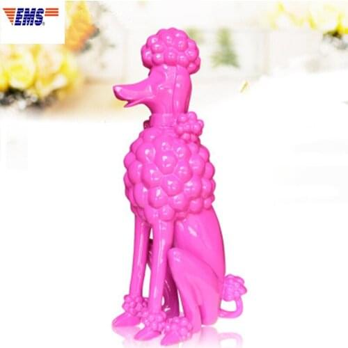 98CM EUROPEAN STYLE RESIN SIMULATION POODLE DECORATION CREATIVE HOTEL WELCOME DOG ABSTRACTION POODLE CRAFTWORK FIGURINES X1491