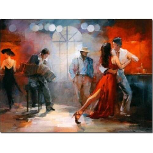 5d DIY handwork diamond mosaic Full square round tango dancer embroidery new picture diamond painting christmas gift L100
