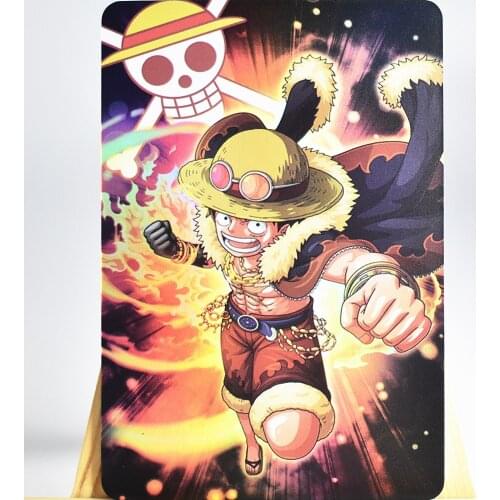 Anime Camon·D·Luffy Three Brothers Nami Sanmei Kuzan Three Generals Character Card Flash Card Card Collection