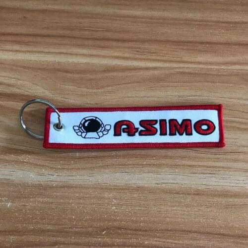 High quality ASIMO embroidery nylon Weaving for Honda civic accord gk5 jdm Car key ring keychain auto motorcycle accessories