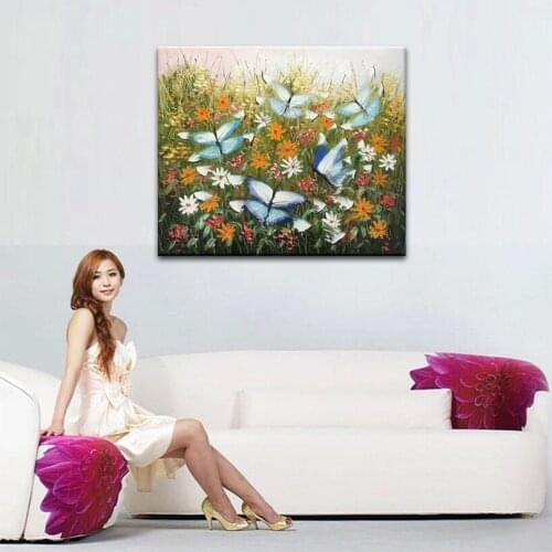 DONGMEI OILPAINTING hand painted oil painting high quality knife Painting on Canvas Home Decoration painting pictures DM171103