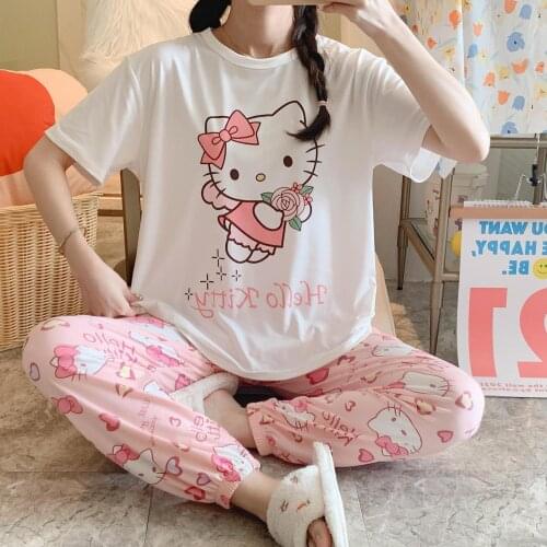 Hello Kitty Summer Pajamas For Girls China
