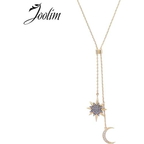 JOOLIM Delicate Moon Star Pendant Necklace Fashion Necklace Design Jewelry