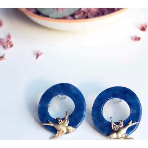 Ins irregular hollow ring halo dye acrylic patch DIY hand jewelry earrings earrings earrings accessories materials