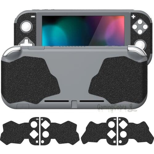 PlayVital Anti Slip Textured Rubber Grips, Sweat-Absorbent Console Grip Skins Sticker for NS Switch Lite - 3 Different Sizes