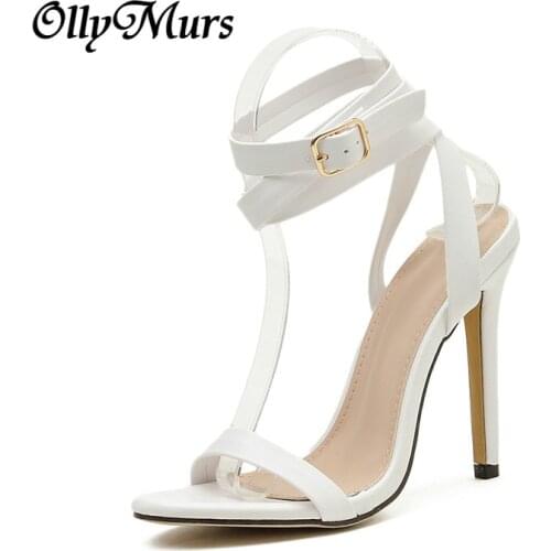 Summer High Heels New Women Pumps Comfort Women Shoes Buckle Women Sandals Sexy Party Shoes Women Heels Female Plus Size 42