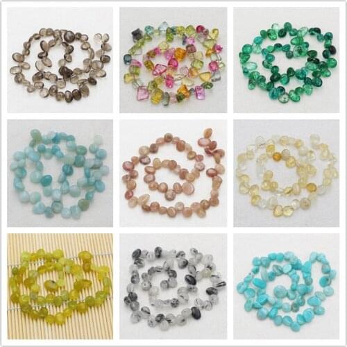 Wholesale 5-13mm Natural Stone Side Hole Freeform Loose Beads 15"4#,For Jewelry making, can mixed wholesale