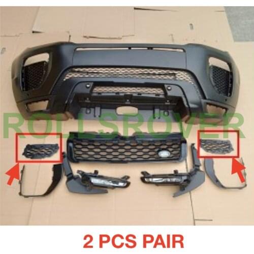 ROLLSROVER Pair of Front Bumper Insert Lower Side Grille For Range Rover Evoque Dynamic Premium 2016-2019 LR079666 LR079667