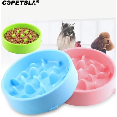 Copetsla Portable Pet Dog Feeding Food Bowls Puppy Slow Down Eating Feeder Dish Bowel Prevent Obesity Dogs Supplies Dropshipping