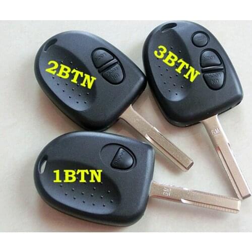 RMLKS Uncut Car Key Case 1 2 3 Button Remote Key Shell Fob Fit For VS WH WK WL VT VX VY VZ Car Key Fob Uncut HU43 Blade